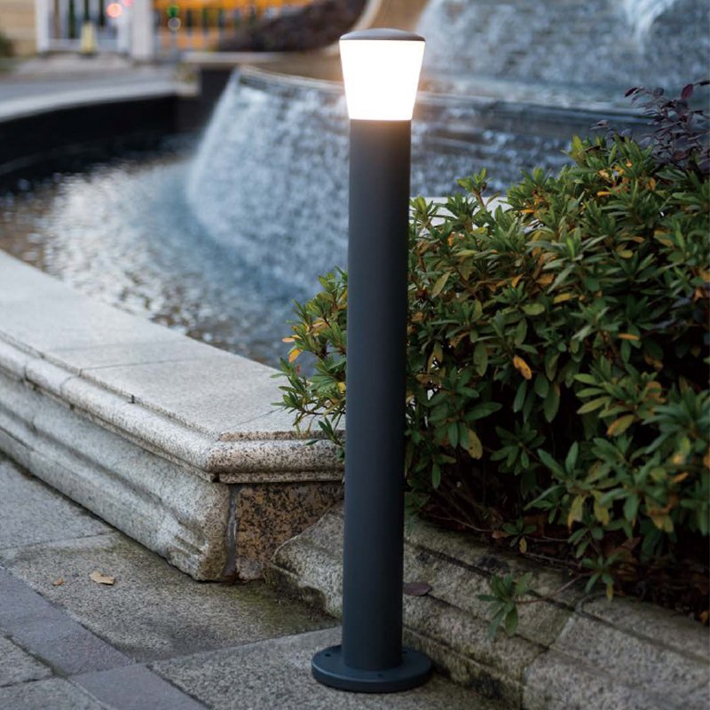 Modern Outside Garden Porch Outdoor Waterproof LED GU10 E27 Light IP54 Lawn Bollard Lamp Pillar Lamp Decorative Illumination