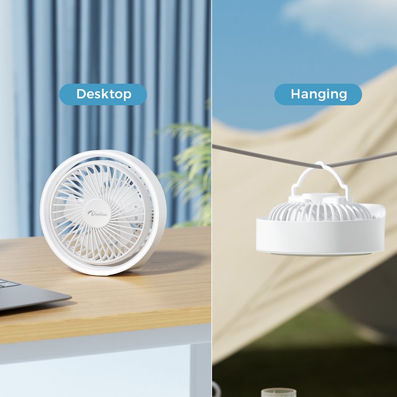Portable Rechargeable Light Outdoor Ceiling Fan with Led light