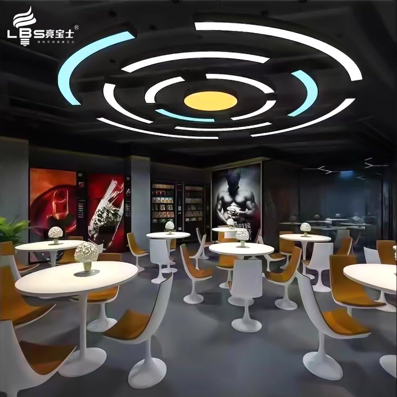 gym shopping malls custom outdoor business wall logo sign led light LED pendant lamp