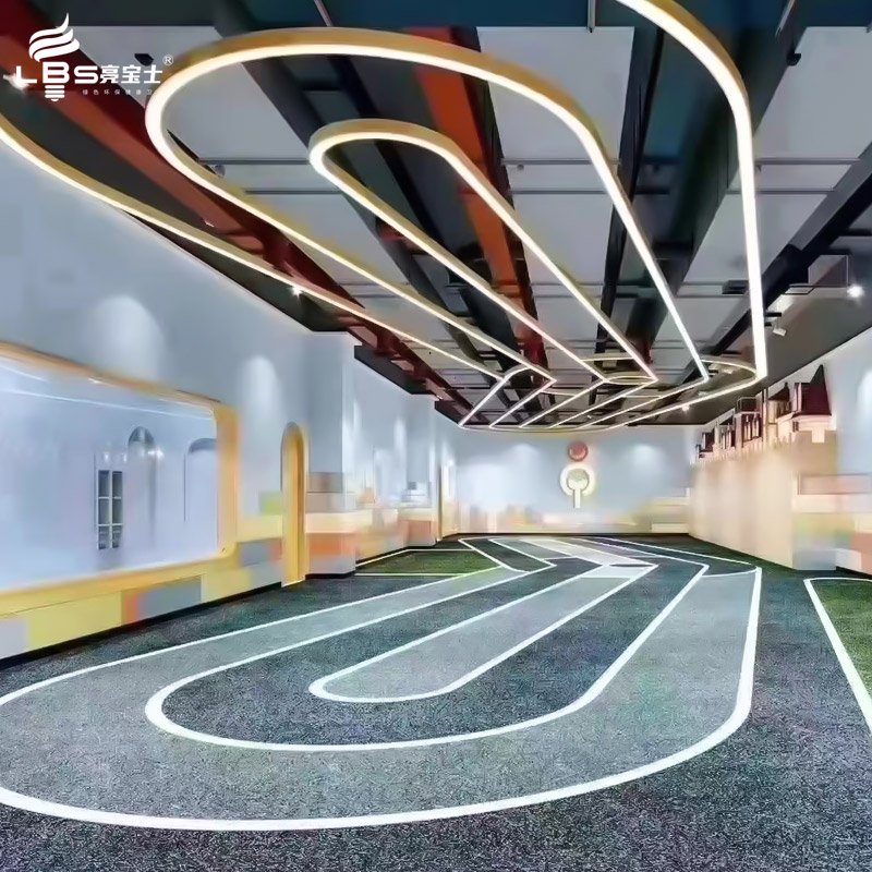 gym shopping malls custom outdoor business wall logo sign led light LED pendant lamp