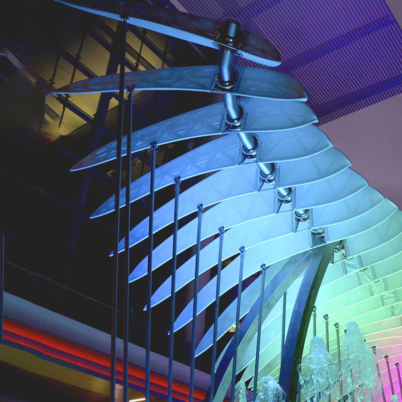 Modern outdoor large building garden Luxury hotel restaurant doorway shopping mall custom creative decorative modeling lights