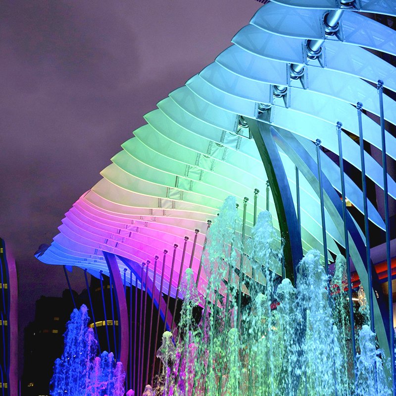Modern outdoor large building garden Luxury hotel restaurant doorway shopping mall custom creative decorative modeling lights
