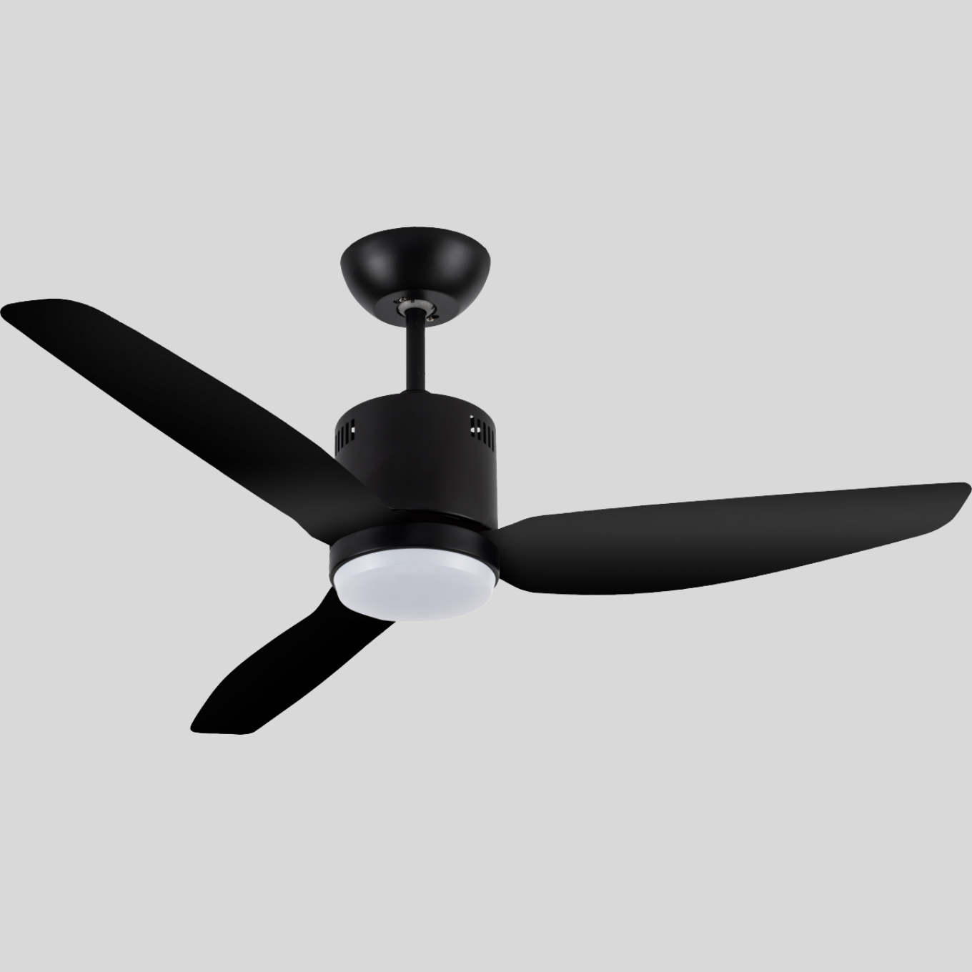 Wholesale for 6 speeds indoor outdoor ceiling fans with dimmable LED light Noiseless 3 ABS Reversible Blades Black ceiling fan