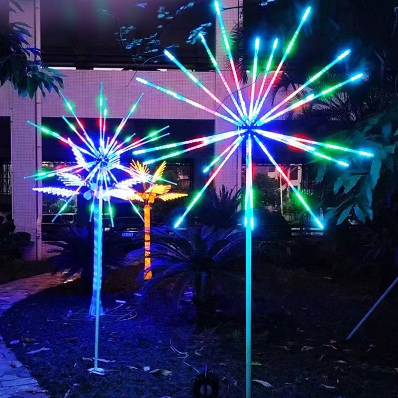 Outdoor festival lighting led firework light decoration for wedding holiday new year jubilant atmosphere