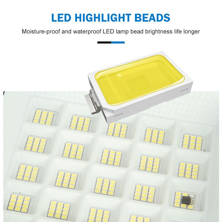 Manufacture Direct Sale Die Cast Aluminum Day And Night Sensor 50w 100w 200w 300w Ip66 Outdoor Waterproof LED Solar Flood Light