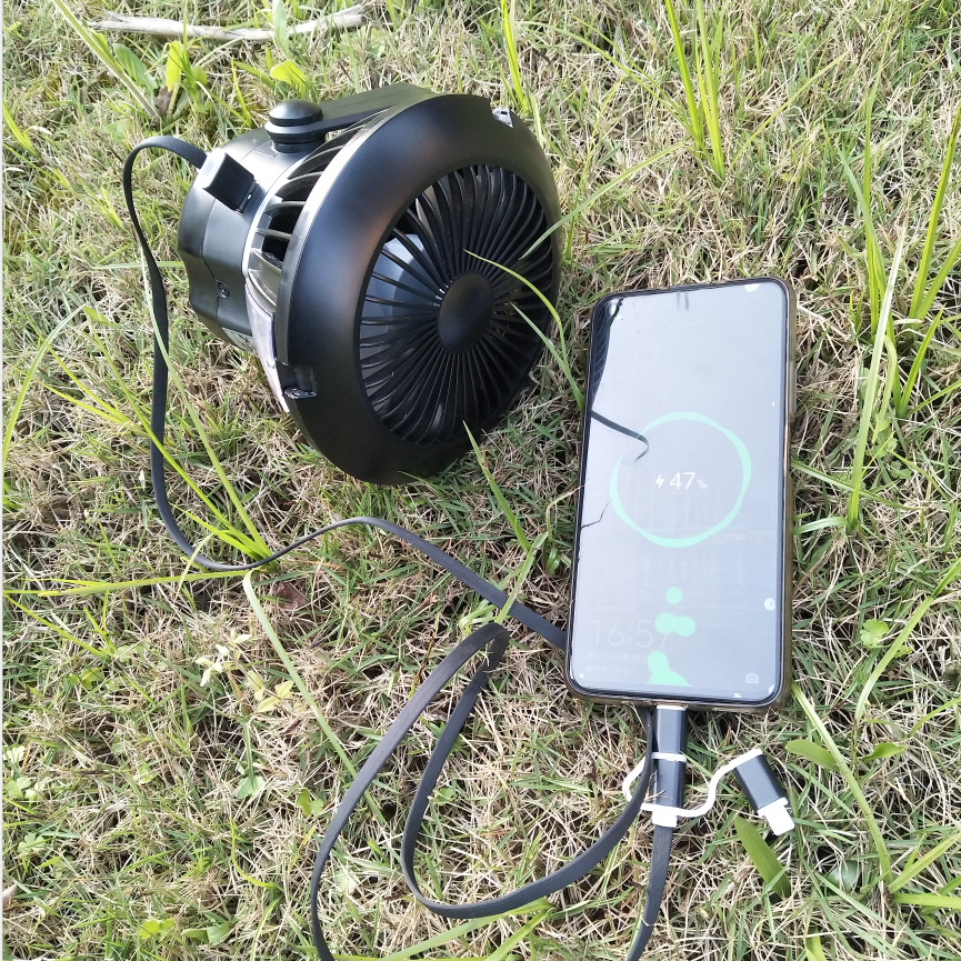 NB Favour Outdoor LED Light Tent Accessory USB Rechargeable Portable Solar Electric Ceiling Fan Chair Gym School Folding Garden