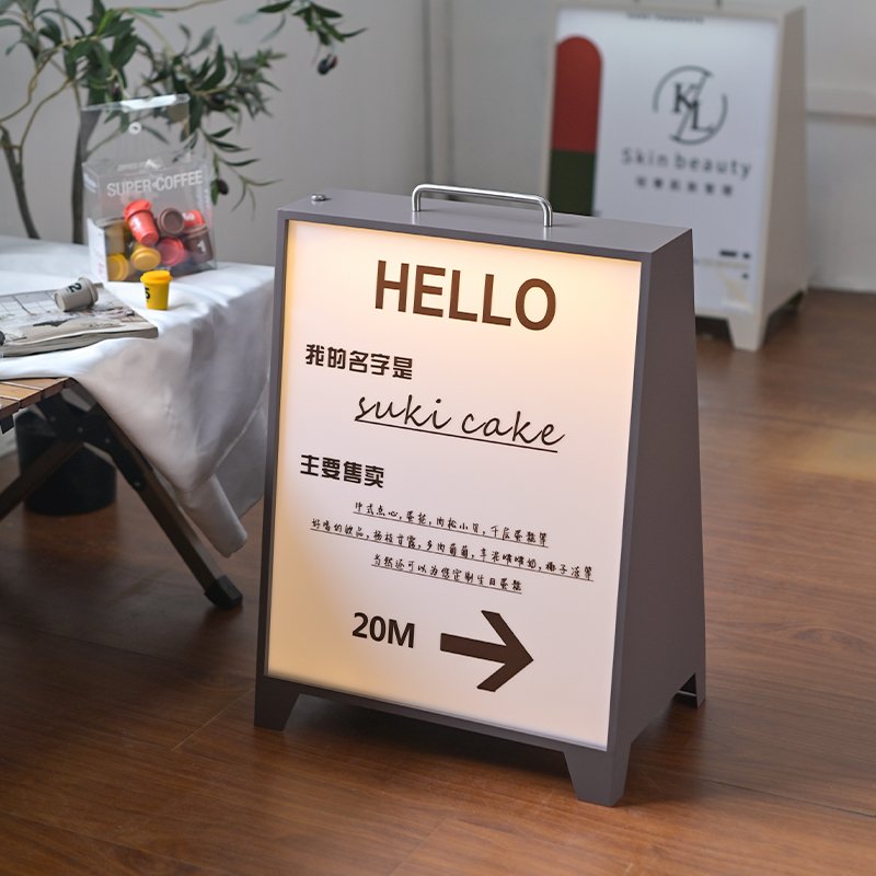 Outdoor floor to ceiling waterproof lightbox, outdoor acrylic light box, and free switching of three color light,advertising box