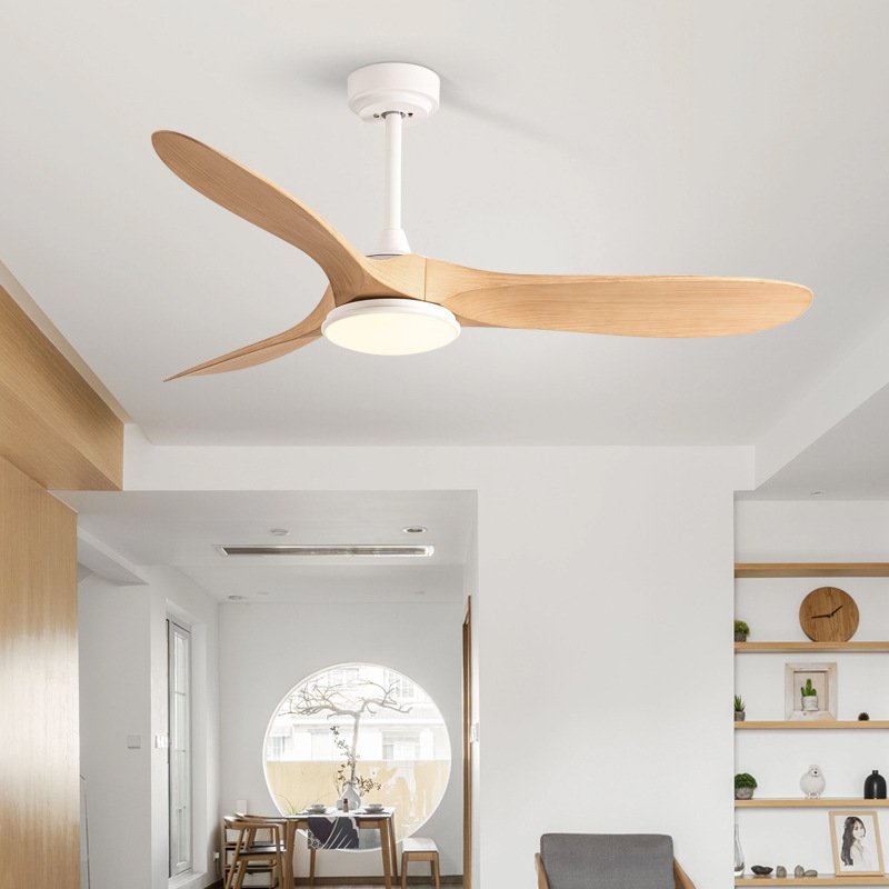 Wholesale Tri Colored Light Remote Control Ceiling Fan Led Ceiling Fans For Hotel Fan Ceiling With Six Wind Wood