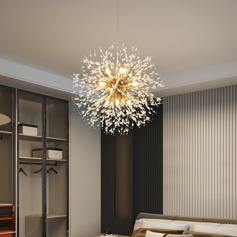 Nordic Designer Crystal Pendant Light Display Bedside Bar Counter Staircase Lighting Fixtures Chandeliers Pendant Lights