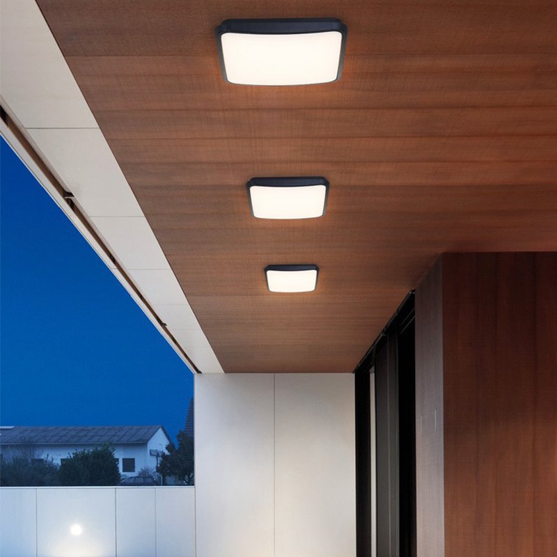 LED Outdoor Ceiling Light Waterproof Balcony Lamp Modern Simple Outdoor Courtyard Corridor Corridor Gate Circular Ceiling Lamp