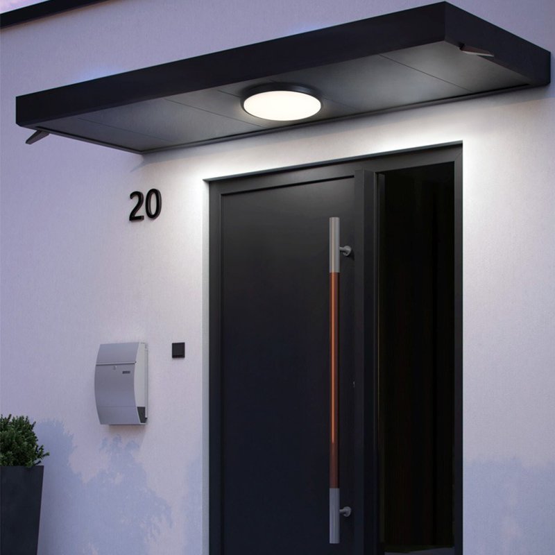 LED Outdoor Ceiling Light Waterproof Balcony Lamp Modern Simple Outdoor Courtyard Corridor Corridor Gate Circular Ceiling Lamp