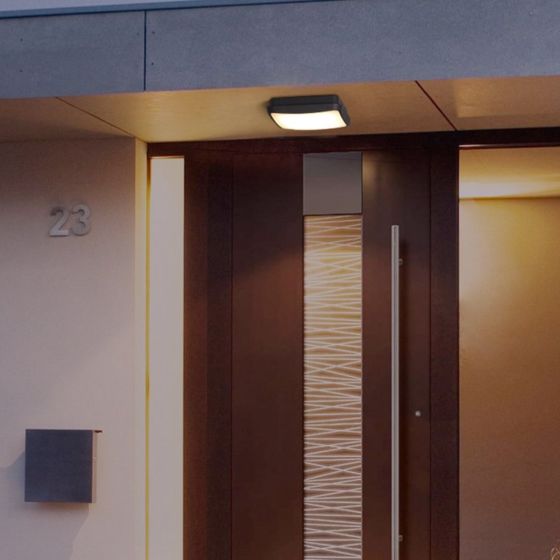 LED Outdoor Ceiling Light Waterproof Balcony Lamp Modern Simple Outdoor Courtyard Corridor Corridor Gate Circular Ceiling Lamp