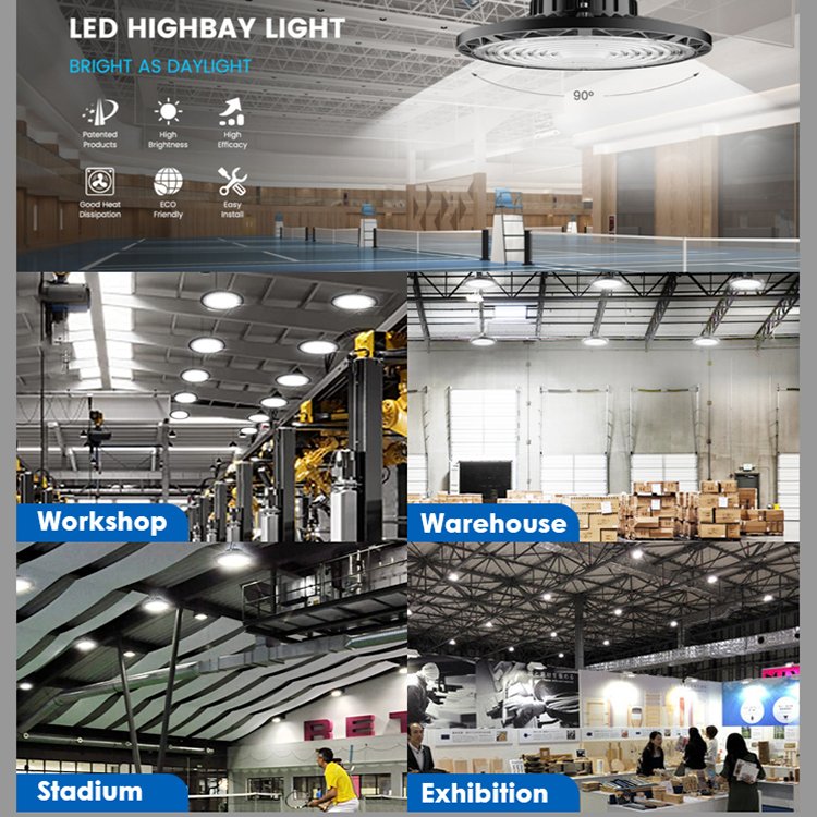 Good Quality Waterproof Commercial Ceiling Light IP65 Supermarket 200watt Led High Bay Lights