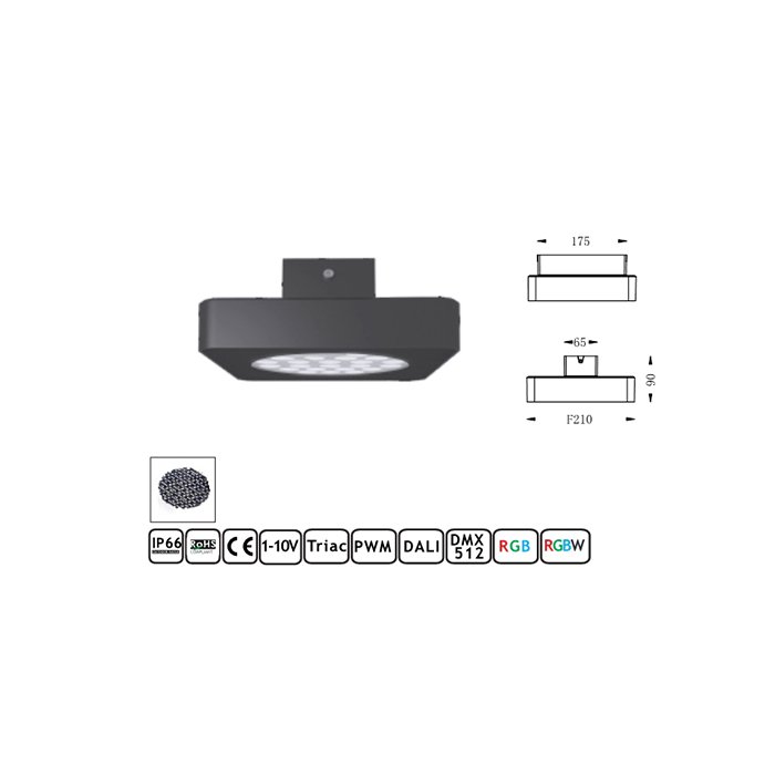 Modern IP65 Waterproof Outdoor Ceiling Light 20W 40W Surface Mounted Oval round Design for AC 220-240V