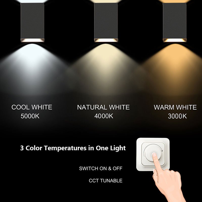 Ip65 Aluminum Exterior Modern Outside Garden Up And Down Waterproof Wall Light Led Outdoor Wall Lamp