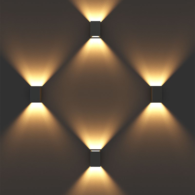 Ip65 Aluminum Exterior Modern Outside Garden Up And Down Waterproof Wall Light Led Outdoor Wall Lamp