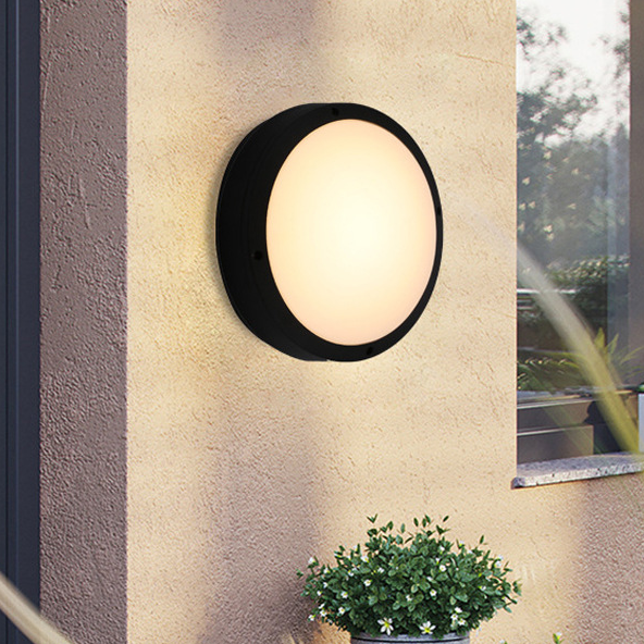Outdoor IP68 Waterproof Round Oval 12W 24W 30W Aluminum Surface mounted ceiling light Exterior Moisture-proof Bulkhead Wall Lamp