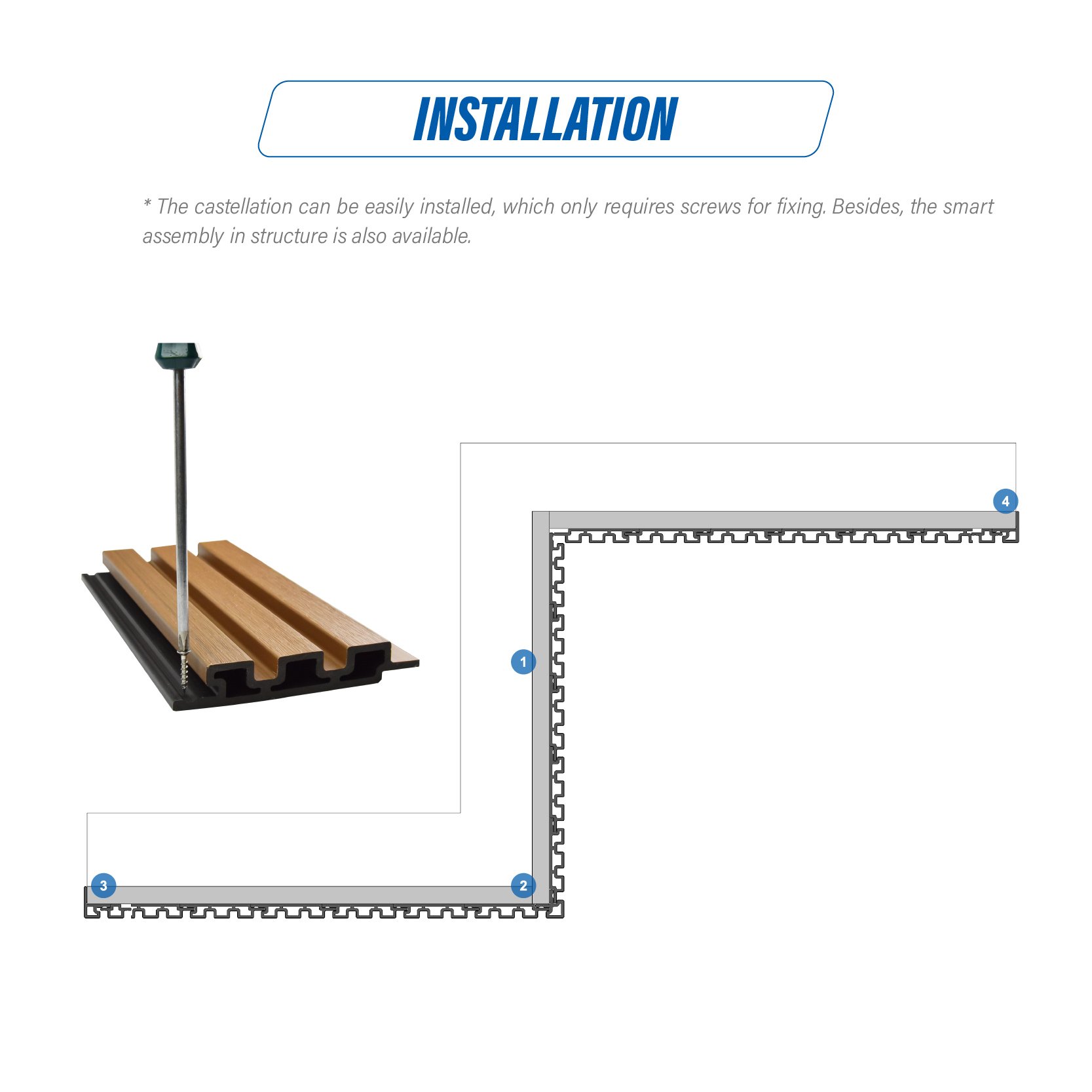 100%FSC certified Anti-UV waterproof colorfast artificial timber WPC Ceiling Panel Exterior Wood Plastic Composite Wall Panel