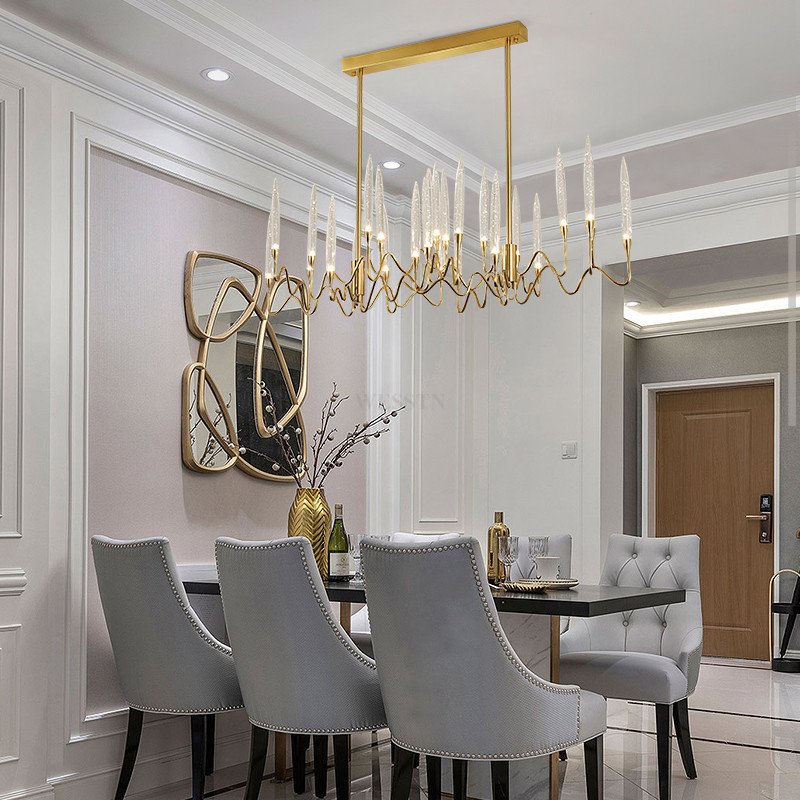 Shop Bar Luxury Chandeliers Lighting Modern Hanging Lamp Dining Room Chandelier Golden Chandelier Home Office