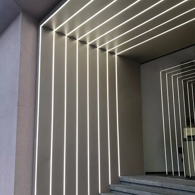 Customizable Surface Mounted Aluminum Profiles Channel With PC Cover Diffuser Light Strip Light For LED Lighting Channel