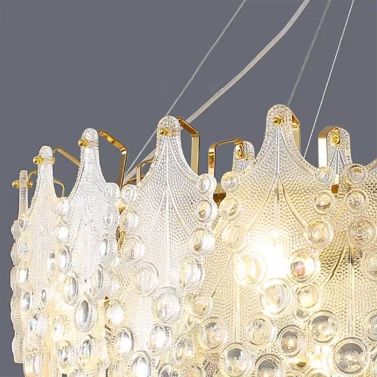 french style modern luxury living room light hotel villa led lamp large round ceiling mounted pendant lights chandelier