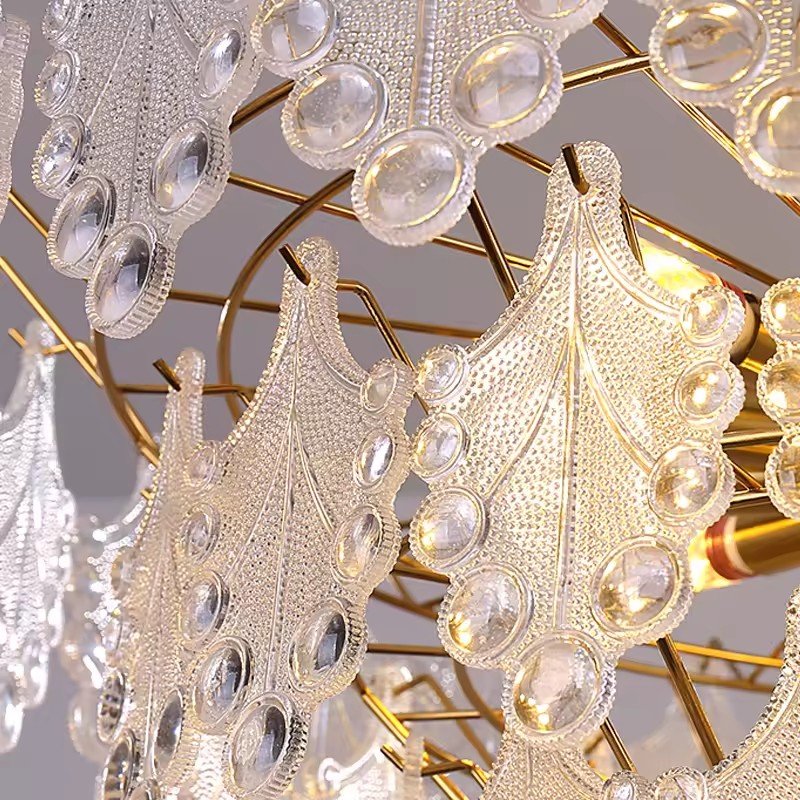 french style modern luxury living room light hotel villa led lamp large round ceiling mounted pendant lights chandelier