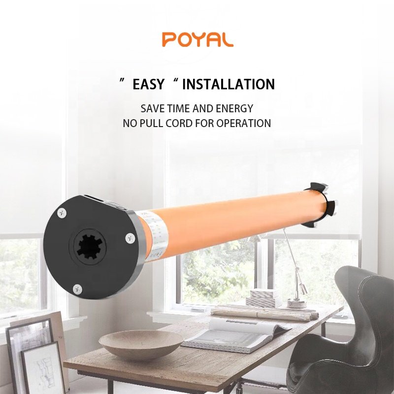 Smart control Wireless Tuya Tubular Motors Electronic Limit Vertical Curtain