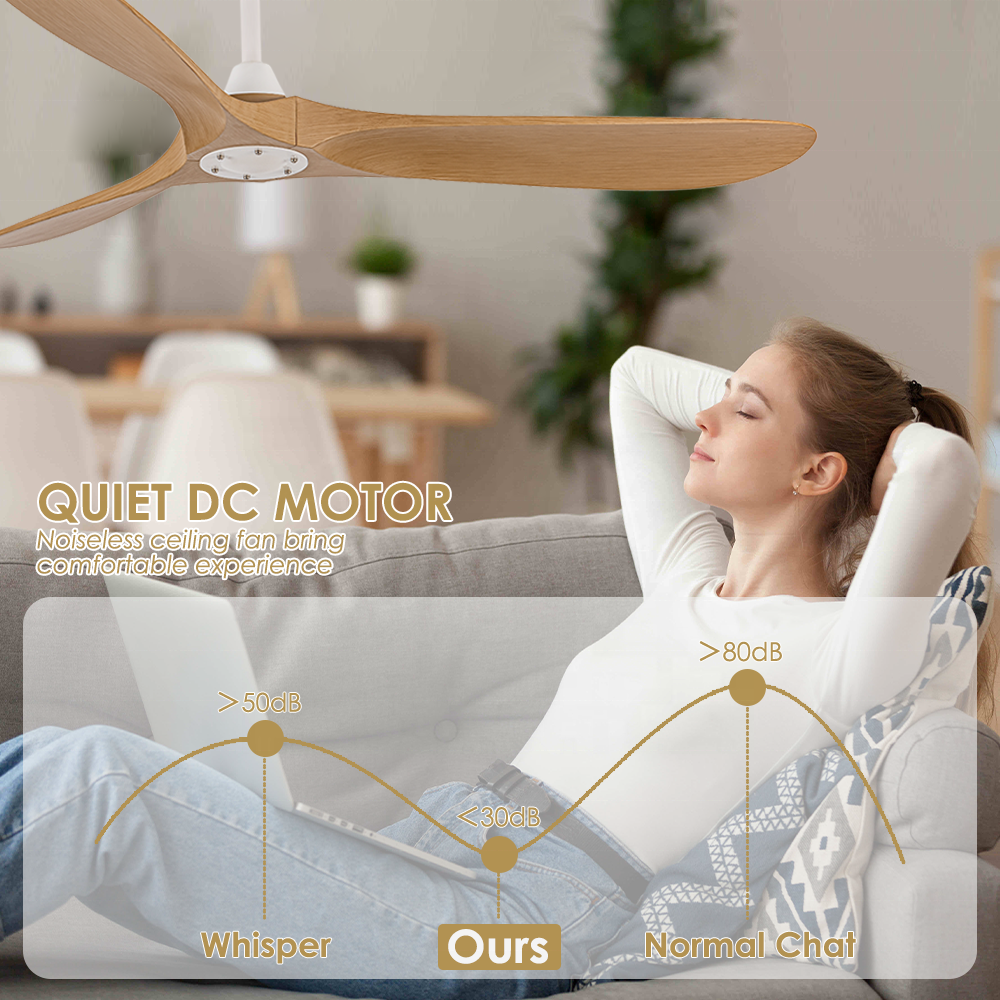 Wholesale 60" decorative ABS BLDC ceiling fan remote large plastic ceiling fans for home
