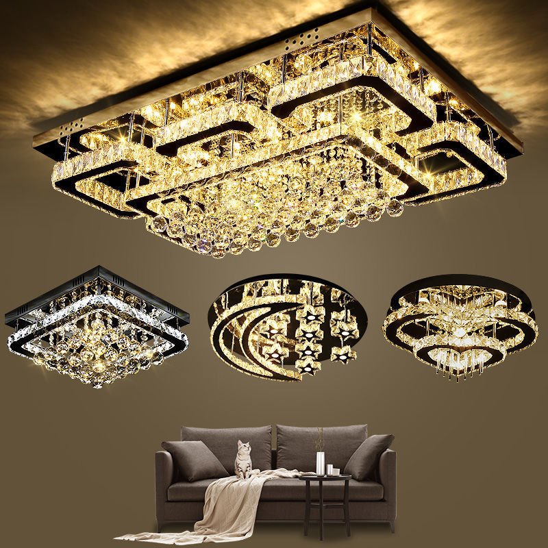 JYLIGHTING Hot Selling Crystal Ceiling Light Luxury Wedding Ceiling Lamp For Villas And High-End Hotels