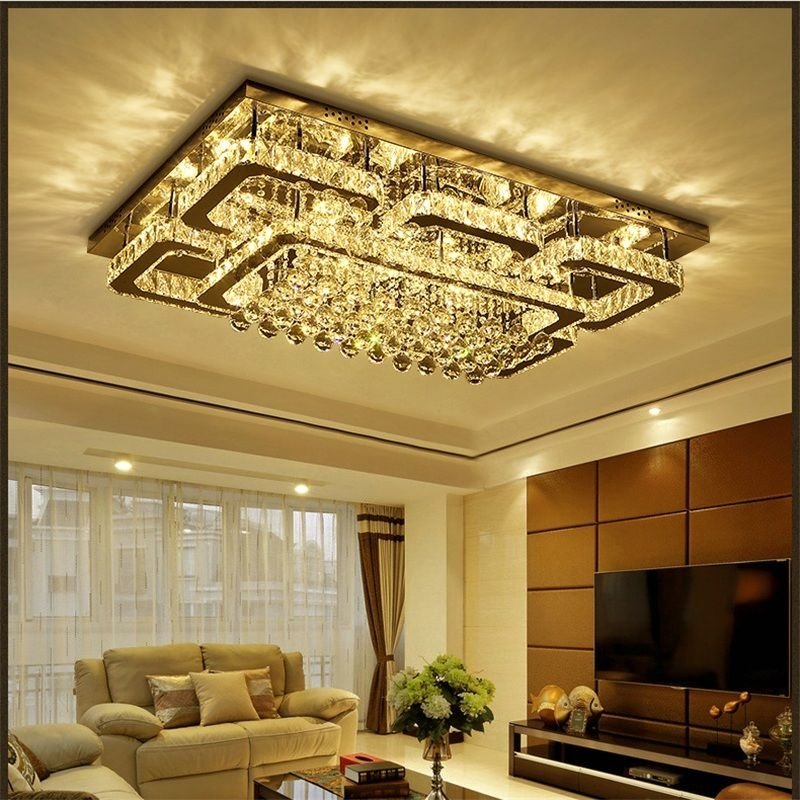 JYLIGHTING Hot Selling Crystal Ceiling Light Luxury Wedding Ceiling Lamp For Villas And High-End Hotels