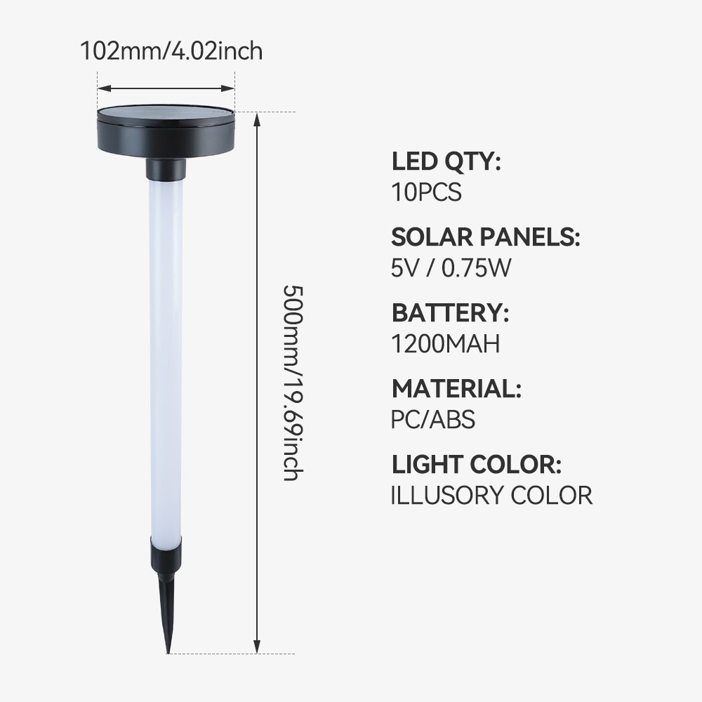 New Upgraded lampara solar panel led exterior lawn and garden outdoor lights led solar bollard lamp waterproof lawn light
