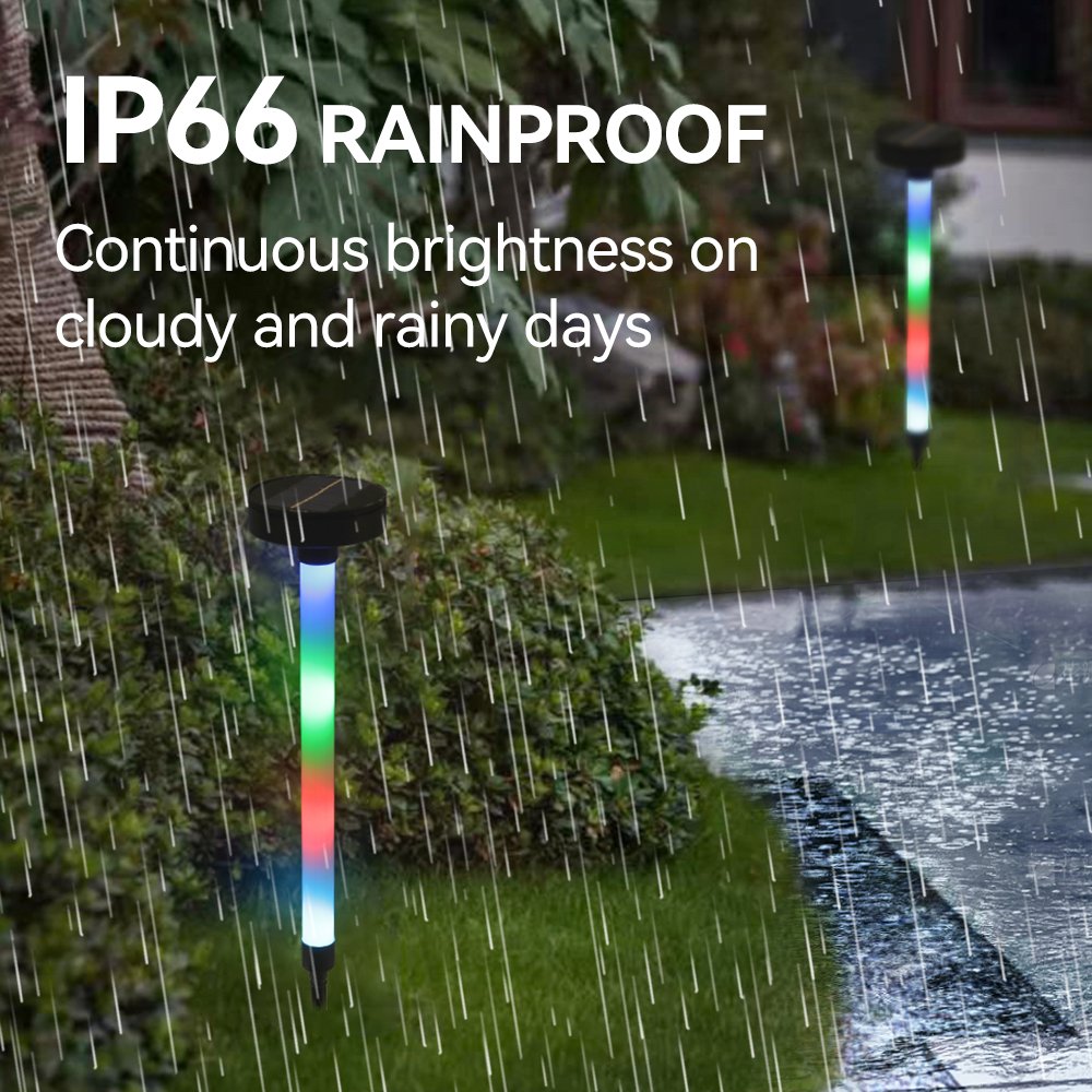 New Upgraded lampara solar panel led exterior lawn and garden outdoor lights led solar bollard lamp waterproof lawn light