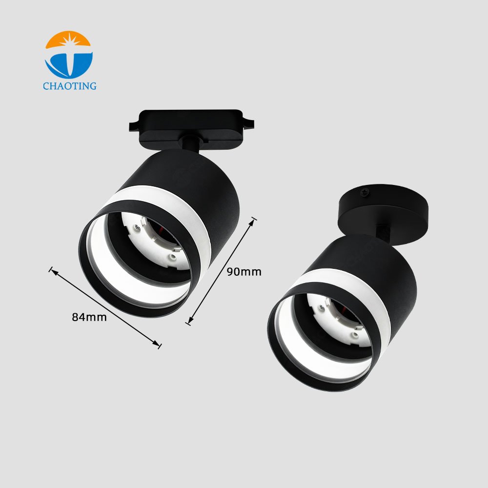 Wholesale Prices GX 53 LED Rail Holder Lamp Track Down Spot Light Fixture Ceiling Surface Downlight Housing Track Spotlight Gx53