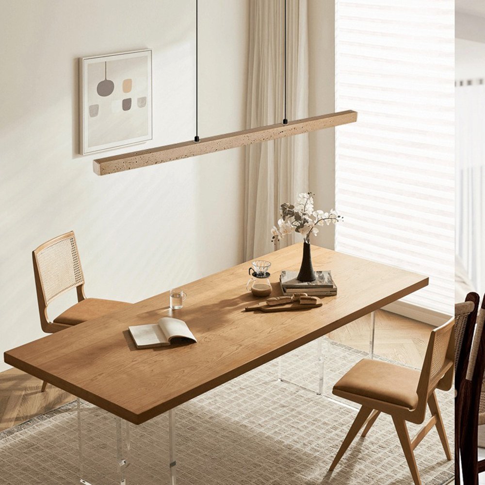 Modern minimalist Brown colour LED chandelier pendant lights for restaurant dining room office indoor lighting