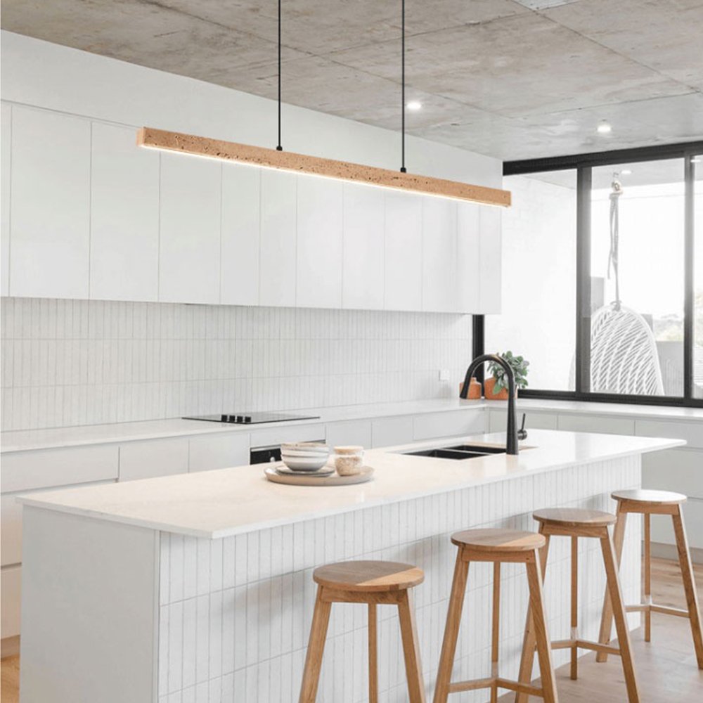Modern minimalist Brown colour LED chandelier pendant lights for restaurant dining room office indoor lighting