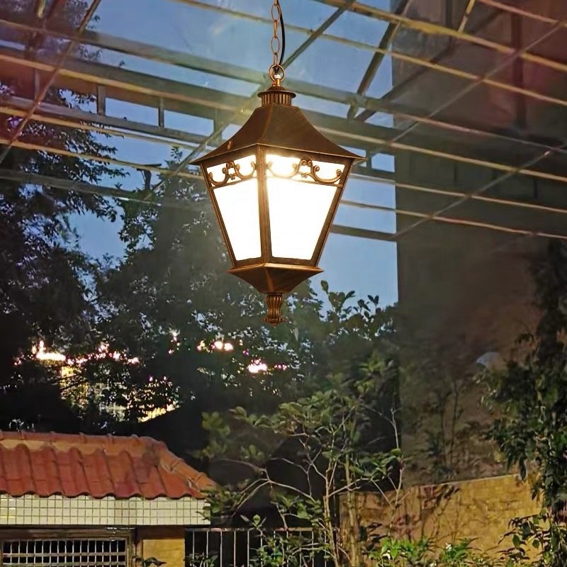 Factory wholesale waterproof chandeliers outdoor corridors balconies ceiling lights courtyard foyers, pavilions, outdoor rooms