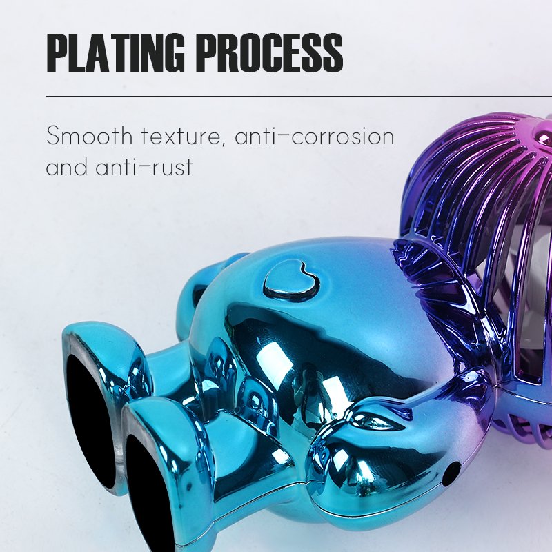 Portable mini electric cooling fan cooler plastic hand held rechargeable standing bear rabbit animal ear neck fans for women