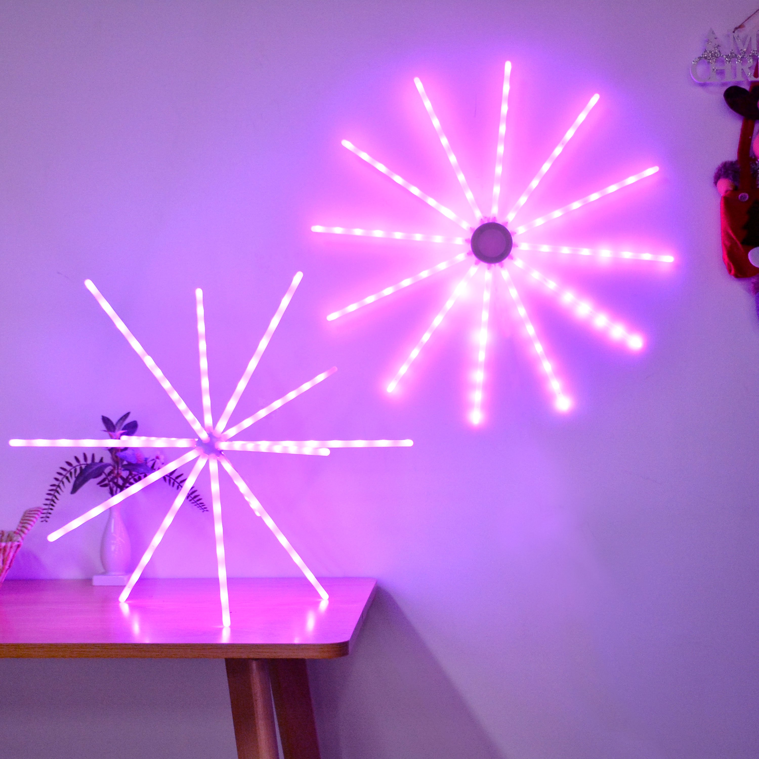 Rgb Fan Lights Kingyi Wedding Ceiling Other Christmas Decoration Supplies Fireworks Led Starburst String Lights Indoor Linternas