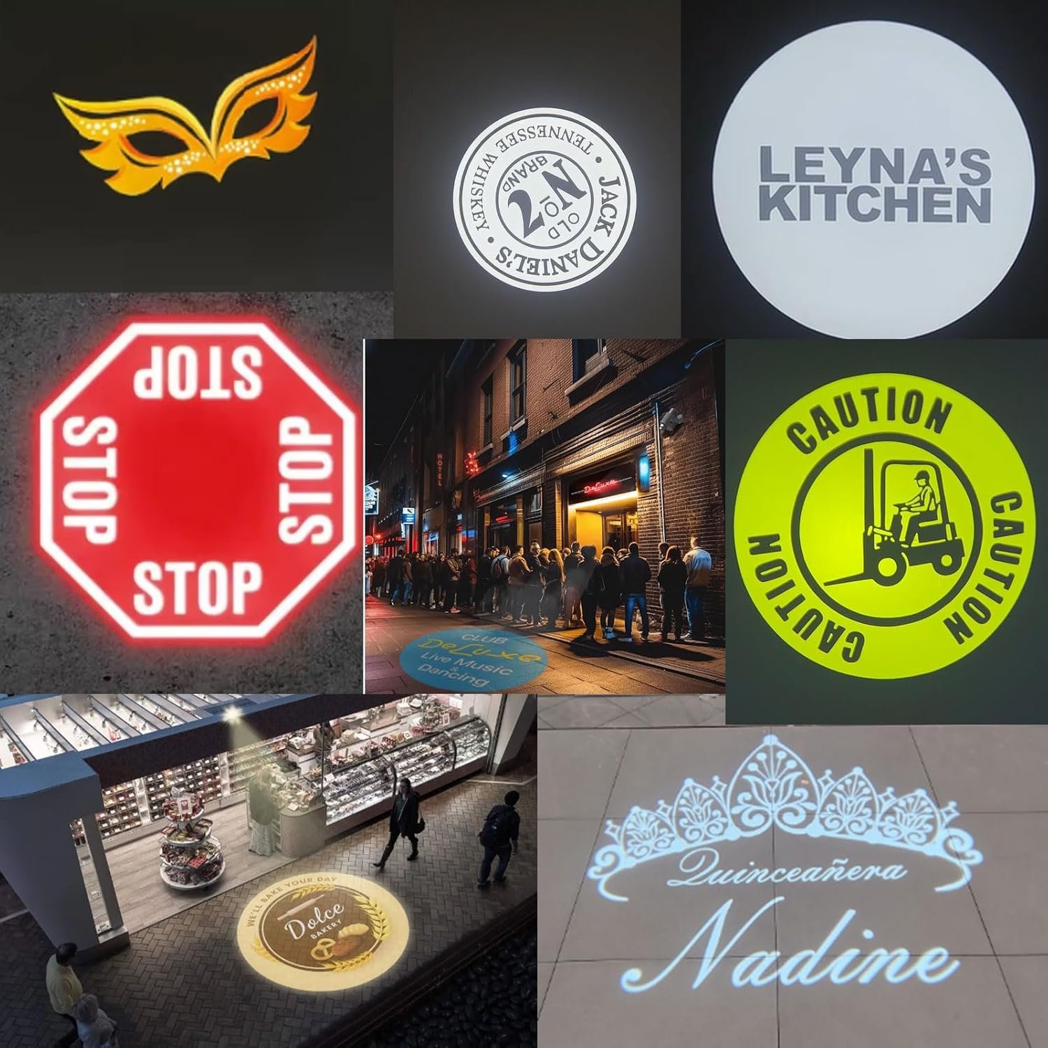 YoiJoys gobo60W Outdoor Waterproof IP67 Big Power outdoor signs 3d light gobo projector outdoor event lighting outdoor led signs