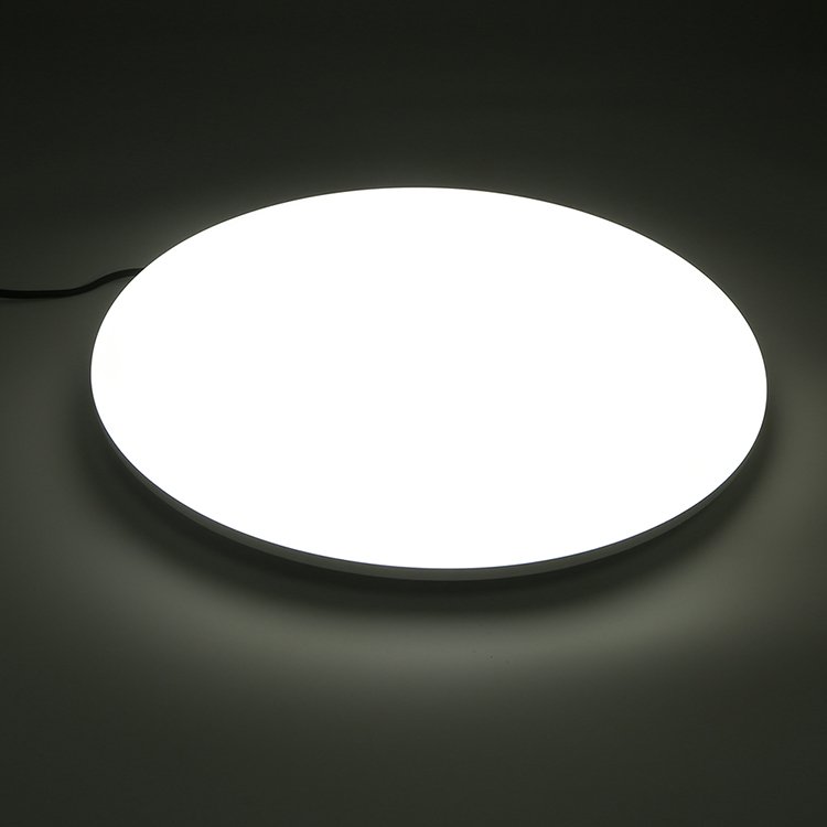 indoor china plastic round shape morden frameless design ultra-thin led ceiling light fixture for bedroom lamp