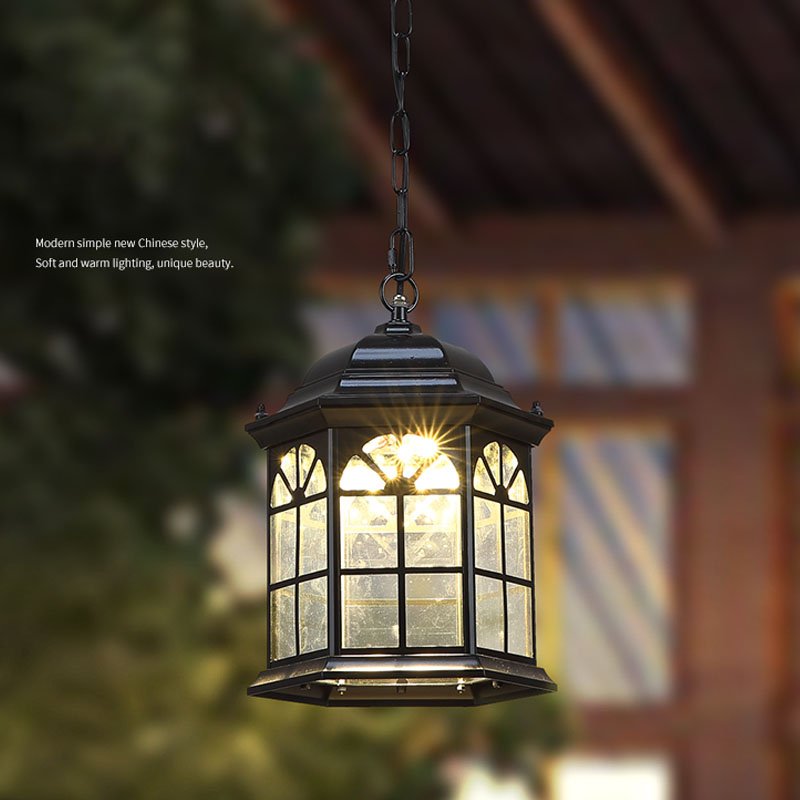 European Style Courtyard Lamp Garden Landscape Lamp With High-end Cast Aluminum hanging outdoor pendant light
