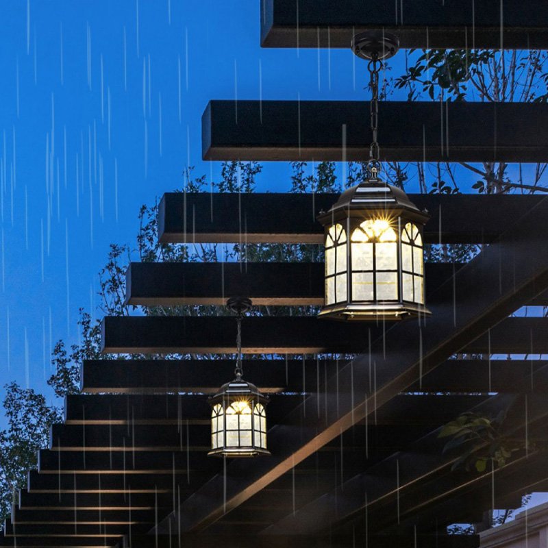 European Style Courtyard Lamp Garden Landscape Lamp With High-end Cast Aluminum hanging outdoor pendant light