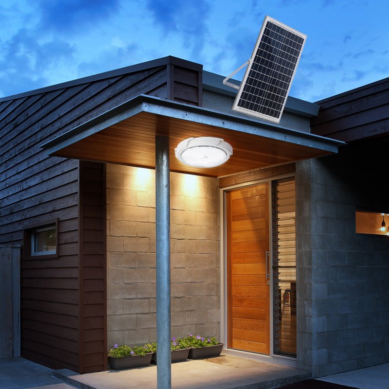 Home new rural indoor and outdoor waterproof 50W 80W 100W 200W 300W super bright home use solar ceiling light
