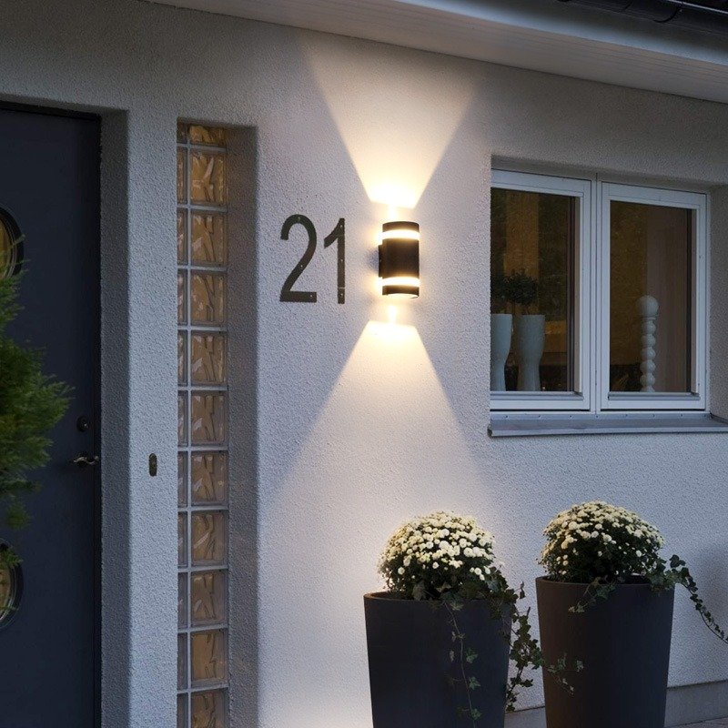 Nordic Wall Sconces Exterior House Wall Light Garden Led Waterproof Modern Outdoor Black Wall Lamps For Yard