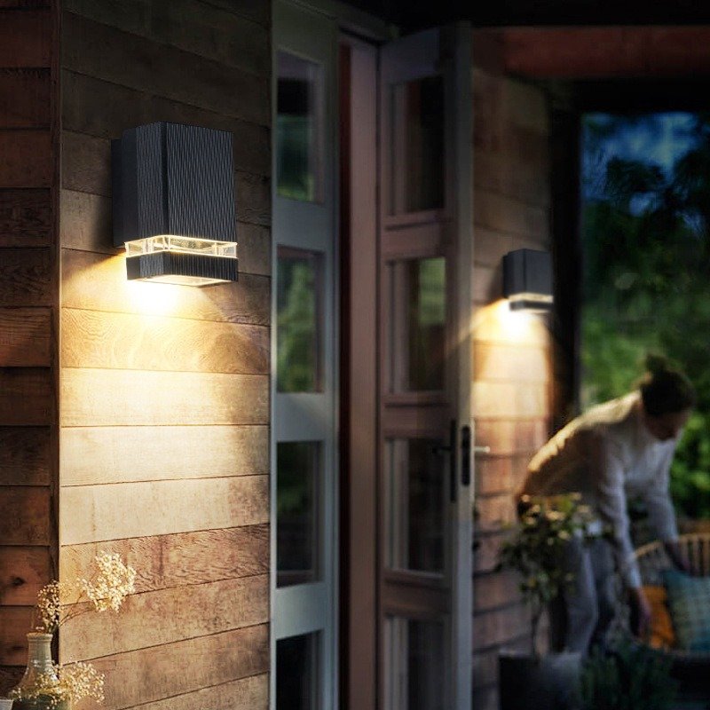 Nordic Wall Sconces Exterior House Wall Light Garden Led Waterproof Modern Outdoor Black Wall Lamps For Yard