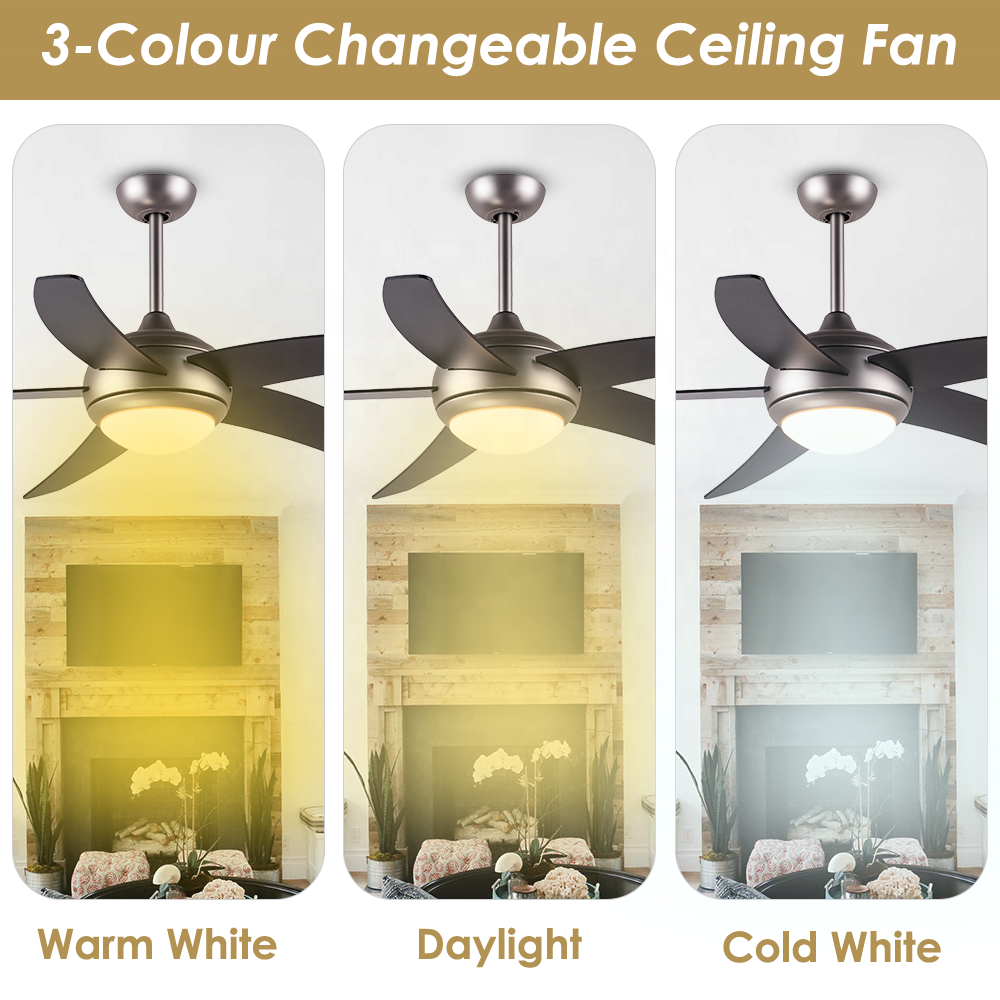 42" factory ceiling fan with lamp AC dimmable plywood modern ceiling fan light made in china ceiling fans
