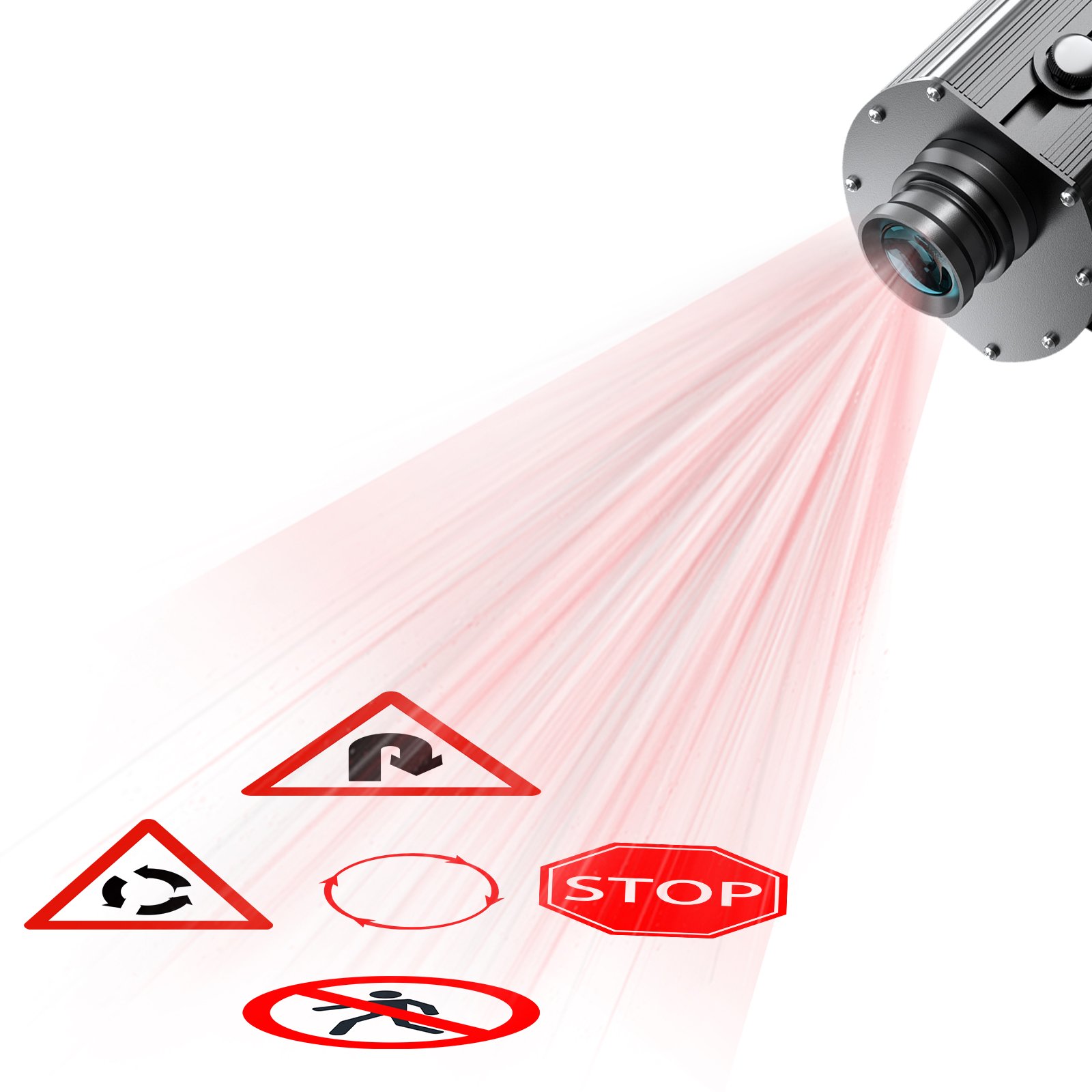 TMUT 100W LED Gobo Projector Rotating Outdoor Light LED Custom Logo Wall Building Floor Ceiling Lights