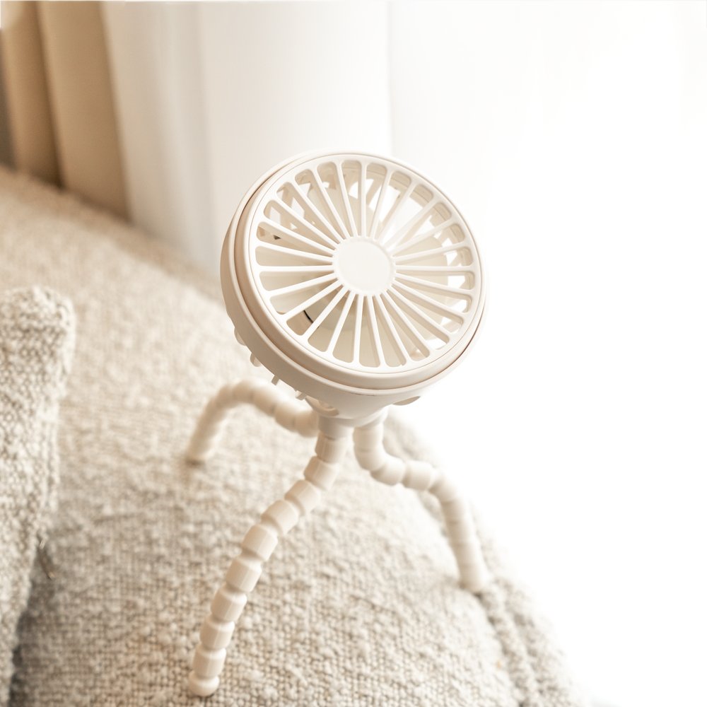Stroller Baby Fan,Flexible Adjustable Octopus Fan,Mini Fan Portable Rechargeable Usb Clip Handheld Fan