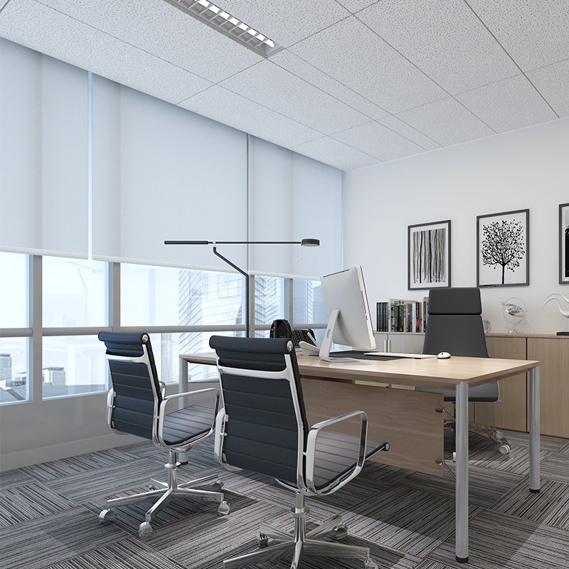 Motorized waterproof electric smart app wifi control office windows blackout roller blinds for windows