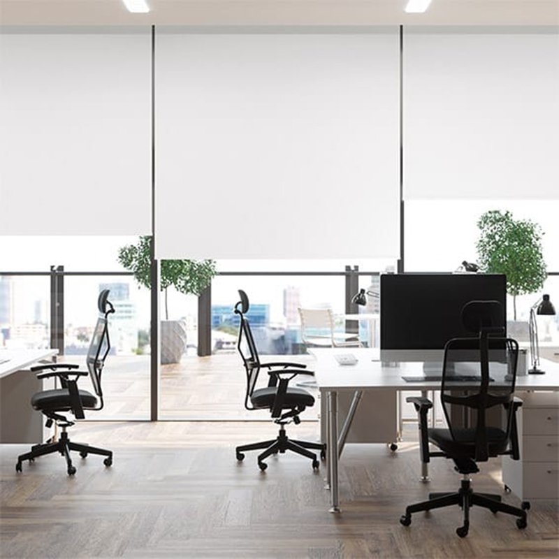 Motorized waterproof electric smart app wifi control office windows blackout roller blinds for windows